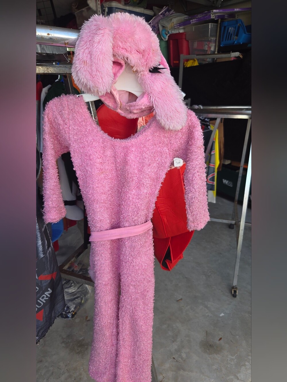 pink poodle costume with ears and bow Size S #kawaii #coquette